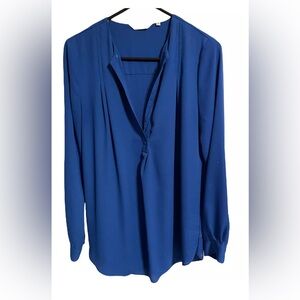 Zoa New York blouse royal blue size large
